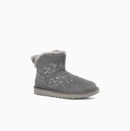 UGG Classic Galaxy Bling Mini Deep Grey Boots for Women (SXOF95786)